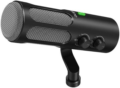 Fifine Dynamic Vocal XLR/USB Microphone, PC Computer Mic for Recording, Podcast with Mute Button, Headphones Jack, Studio Metal Microphone XLR for Streaming, Music, Voice-Over-AmpliTank Tank3