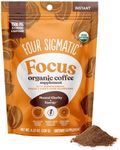 Focus Organic Mushroom Coffee by Four Sigmatic | 1500mg of Adaptogens per Serving | Lion's Mane, Chaga, Rhodiola, Ashwagandha & Mucuna for Energy, Focus, Positive Mood & Immune Support | 30 Servings