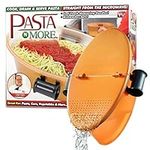 Pasta N More Microwave Cooker with Strainer, All in 1 Microwave Pasta Cooker, Microwave Rice Cooker and Microwave Egg Cooker for Quick Cooking, Nonstick, Dishwasher Safe, 100% Toxin Free As Seen on Tv.....