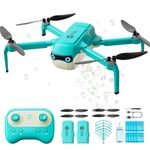 Holy Stone HS320 Bubble Drone for Kids Adults, Foldable RC Quadcopter with Brushless Motor, Auto Rotating, Emergency Stop, 2 Batteries, Great Gift Toy for Outdoor Play, Parties, Boys & Girls