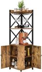 YITAHOME Corner Bar Cabinet with Gl