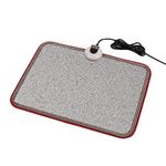 OLYDON Electric Heated Floor Mats Under Desk, Electric Foot Warmer - 230v Toes Warming Heater for Office and Home (Stone grain)