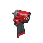 Milwaukee M12 FIW38-0 4933464612 Impact Wrench, 12V Li-Ion, 3/8, Square – M12FIW38-0, 12 V, Black/Red