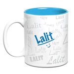 Hot Muggs Me Graffiti Mug - Lalit Personalised Name Ceramic, 315ml, 1 Unit