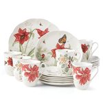 Lenox 880091 Butterfly Meadow 18-Piece Holiday Dinnerware Set