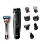 Braun 9-in-1 All-In-One Beard Trimmer and Hair Clipper (Black and Blue)