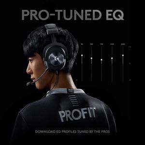 Logitech G PRO X Gaming Headset – Black, Wired Over-Ear