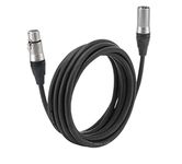 Kadence Professional Balanced 3 pin XLR Cable - male to female XLR - Microphone, Guitar, Audio, Speaker Cable, 50% Extra Cooper Alloys for Easy Soldering XLR Cable (3 mtr / 10 FT)