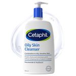 Cetaphil Oily Skin Cleanser, 236ml, Face Wash, For Combination to Oily Sensitive Skin, With Niacinamide
