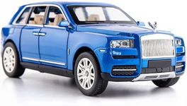 Sky Tech® Big Size Rolls-Royce Cullinan 1:24 Scale Model Car Exclusive Alloy Metal Car Pull Back Die-cast Pullback Car Openable Doors & Light, Music Boys Gifts Toys for Kids 【Colors as Per Stock】