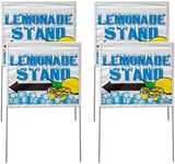 Sunburst Systems 3164 Lemonade Stand Signs, Blue, Yellow, White