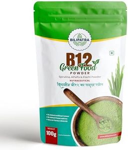 BILIPATRA B12 Green Food Powder,100g | Plant Based Vitamin B12 Supplement (B12GreenFood Powder) | Vitamin B1, B2, B3, B6, B9,C & A | Boost Energy Level, Good For Digestion & Stress, For Men & Women