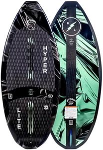 Hyperlite Storm 50" Wakesurf Board - Skim Style - Woven Carbon Construction w/ Nova Core - Machined EVA Diamond Traction - Solo Skim Fin