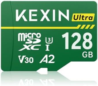 KEXIN 128GB Micro SD Card A2 V30 U3 C10 4K up to 160MB/s with SD Adapter