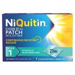 NiQuitin 21mg Clear 24 Hour 7 Patches Step 1 - PACK OF 3 [Personal Care]