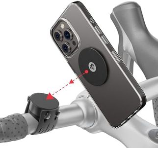 Shapeheart Innovation Française, Support téléphone vélo magnétique avec Plaque métallique adhésive Extra-Fine. Porte vélo électrique, vélo, Trottinette, VTT. Accessoire vélo
