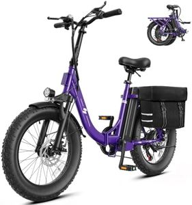 Hopepeak Z10 Foldable Electric Bike for Adults,1200W Peak Motor, 20"×3.0 Fat Tire Folding Ebike with 48V 13.5Ah 648Wh Removable Battery Max Range 80 Miles,7-Speed 20+MPH,Adults Electric Bicycle