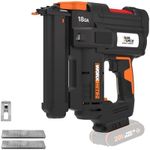 WORX WX844.9 20V Cordless 18 Gauge Narrow Crown Stapler - Efficient Battery Powered Staple Gun for Woodworking, Trim, Cabinets, Underlayment - Quick-Load, Anti-Ejection, Dual Firing Modes - Tool Only
