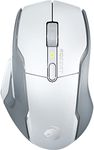 Roccat Kone Air - Wireless Gaming Mouse With 800-hour Battery Life, 19K DPI Optical Sensor, Double-Injected Rubber Side Grips, Programmable Button Design & Titan Optical Switches, White