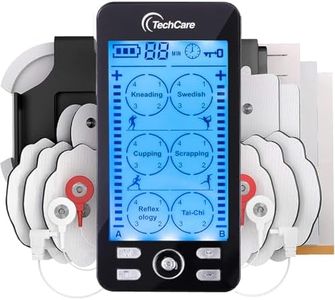 Tens Unit Plus 24 Rechargeable Electronic Pulse Massager Machine Multi Mode Device with All Accessories [New Model]