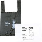 Pack of Dog Poo Bags - 500 x Dog Waste Bags - Black with Tie Handles (1 Pack of 500)