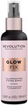 Makeup Revolution Glow Fix, Illuminating Fixing Spray For Longer Lasting Makeup, 100ml