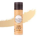 Aloha Sun Stick SPF 50+ | Tinted Sunscreen for Face, Sunscreen Stick SPF 50 Face, Sunblock Stick, Sun Block Sticks for Face, SPF Stick, Sunstick, Zinc Stick Alternative Sunstick | 20g – Beige
