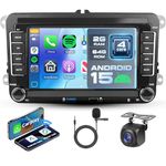 Android Car Stereo for Volkswagen VW Jetta Passat Golf Beetle Polo Tiguan for SEAT for Skoda with Wireless Carplay Android Auto, 7 Inch Touchscreen with GPS,Bluetooth,WiFi,FM/RDS,EQ,ASP,SWC