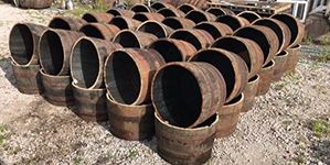 Large Recycled Solid Oak Whisky barrel Cask Rustic Planter for Garden