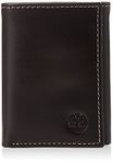 Timberland Men's Leather Trifold Wallet with Id Window Tri-Fold, Brown (Cloudy), One Size