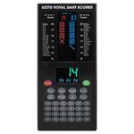 KOTO - Royal Dart Scoreboard, Games, Scoreboard Incl. 40 Games, Score Indicator & Mounting Material, For 8 Players, Battery Operated, Electronic Dart Scorer Electronic Score board