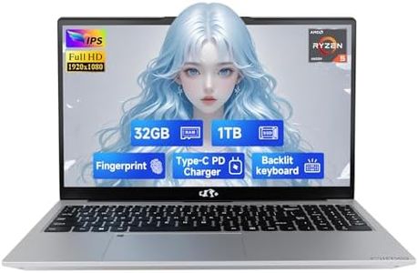 NIMO 15.6" IPS FHD-Gaming-Laptop,AMD Ryzen 5 6600H 6 Cores 32GB DDR5 RAM 1TB SSD (Beat i7-1165G7, Up to 4.5GHz) AMD Radeon 660M GPU-Computer with 100W Type-C Charger Backlit Keyboard Win 11