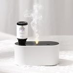 Lecdura Waterless Diffuser for Essential Oil, Battery Operated Scent Air Aromatherapy Diffuser, Mini Portable Aroma Diffusers with 3 Mist Modes, Cycle Start, for 160-400 sq.ft Room Home Office Bedroom