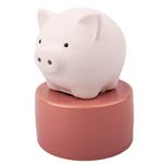 Lively Breeze Pinky Pig, Diffusers for Essential Oils and Aromatherapy Fragrance, Non-Electric Ceramic, White Ceramic Oil Diffuser Car, White Ceramic Diffuser Bathroom and Desk Office Decor, Pink Vase