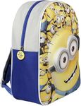 FNX 3D Minions Despicable Me Official Children's School Backpack | Cute & Comfortable Bag for Kids, Toddlers | Perfect for PreSchool, Nursery, & Travel