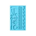 AXspeed Silicone Cake Mold Sail Rudder Anchor Sailboat Shape Fondant Mould Pastry Baking Mold for Decorating Birthday Cake, Chocolate, Candy