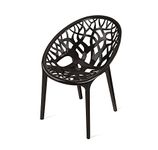 Nilkamal CRYSTALPP Plastic Mid Back Chair | Chairs for Home| Dining Room| Bedroom| Kitchen| Living Room| Office - Outdoor - Garden | Dust Free |100% Polypropylene Stackable Chairs