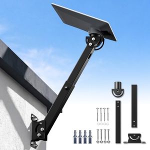 Wall & Roof Mount for Starlink V5, Dual-Angle, Fits Official Pipe Adapter | Compatible with Starlink V5 Dish & Original Pipe Adapter. Dual-Angle Pole Mount adjusts to fit any roof, eave & wall angle