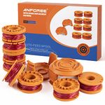 anforee Strimmer Spool Line for Worx, Auto Edger Spools Replacement Compatible for Worx Weed Eater Trimmer Line Refills 10ft 0.065 inch (10Pcs)