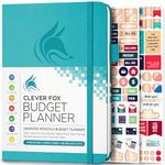 Clever Fox Budget Planner - Expense Tracker Notebook. Monthly Budgeting Journal, Finance Planner & Accounts Book to Take Control of Your Money. Undated - Start Anytime. A5 Size Teal Hardcover