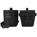 Newest AMIR Dog Treat Pouch, Treat Pouch Dog Training with Magnetic Closure, Dog Training Treats Accessories, Waterproof, 50 inch Adjustable Waistband Dog Treat Holder, Black