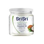 Sri Sri Tattva Organic Virgin Coconut Oil, 300ml - Cold Pressed, Natural, Pure Coconut Oil for Healthy Hair and Skin Care