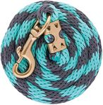 Weaver Leather Poly Value Lead Rope Gray/Mint, 5/8" x 8'