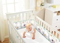 BreathableBaby, Classic 3mm Breathable Mesh Liner for Cots with 120x60cm or 140x70cm Mattress, Rainforest, Covers 4 Sides, Non-Padded Single Layer Cot Bumper Alternative, Safety Tested