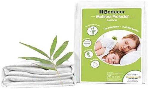 Bedecor Premium Bamboo Viscos Waterproof Mattress Protector - Mattress Cover -【Small Double Size - 120 x 200 + 30cm】