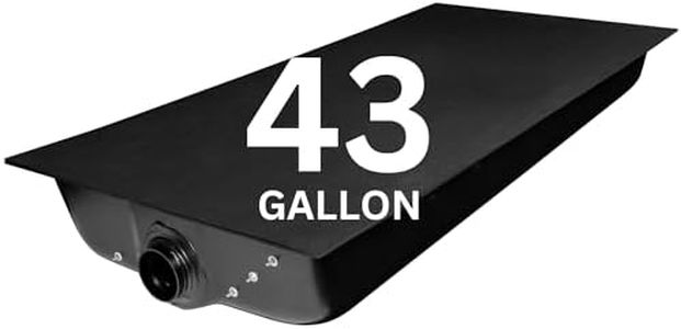 Ameri-Kart 43 Gallon RV Black Water Tank, Leak-Proof RV Water Storage Tank for Toilets in Campers, Trailers, Motorhomes, and RVs, End Discharge, 58" x 28" x 8.5" (HT-176)