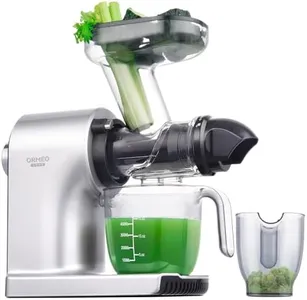 Slow Juicer Machines,ORMEO HOME Cold Press Juicer with Single Knob Control,3.60"Large Feed Chute For Vegetable and Fruit,Masticating Juicer Easy to Clean,BPA-Free,High Juice Yield(Updated)