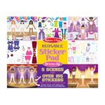 Melissa & Doug Reusable Sticker Pad, Dress-Up,165 Stickers, 5 Scenes, Age 3+, Weiß