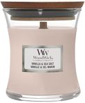 WoodWick Mini Hourglass Scented Candle with Crackling Wick | Vanilla & Sea Salt | Up to 20 Hours Burn Time