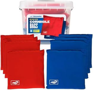 Triumph Classic Cornhole Bags - Includes Eight 12.5oz Cornhole Bags and Carry Tub